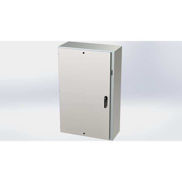 3 Point Latch Electrical Enclosures, 60 in H, 16 in D, 37.38 in W, NEMA 3R, 4, 4X, 12, 13